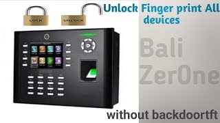 Easy way detailed How to reset Password Zksoftwere Fingerprint Device [upl. by Henebry]