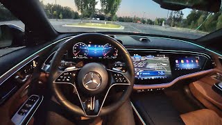 2024 MercedesBenz E450 4MATIC Sedan  POV First Impressions [upl. by Ihcelek]