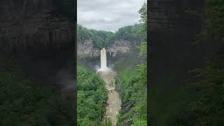 Taughannock Falls as seen from steps from the parking lot Finger Lakes NY [upl. by Ennayelsel]