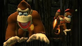 Donkey Kong Country Returns 100 Walkthrough Part 3  World 3 Ruins All KONG amp Puzzle Pieces [upl. by Emelun396]