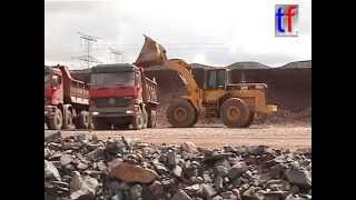 LGV Est Lot 34b Caterpillar 966F Loading Mercedes Dump Trucks  France 07072005 [upl. by Nicoli327]