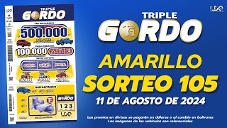 SORTEO TRIPLE GORDO 105 [upl. by Aivilys]