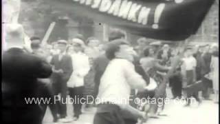 WESTERN EMBASSIES MOBBED IN MOSCOW 1958 Newsreel PublicDomainFootagecom [upl. by Droc35]