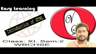 An introduction of HTML Bangla Tutorial Class XI [upl. by Aivonas486]