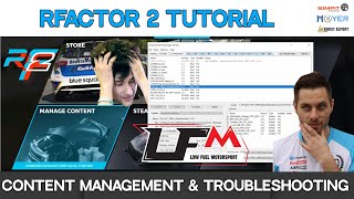 rFactor 2 Tutorial  How to manage Content amp Troubleshooting [upl. by Duwad]