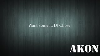 Akon  Want Some ft DJ Chose Official Lyrics Video [upl. by Adnamor]