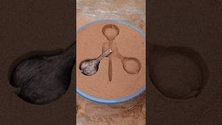 Metal Casting EP 731  molding  Making brush and spoon molding  metal making  Experiment [upl. by Uund]