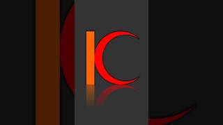 Letter K C Logo Design in Coreldraw [upl. by Ainoet]