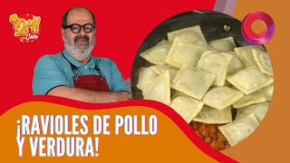 Ravioles de pollo y verdura [upl. by Fantasia]