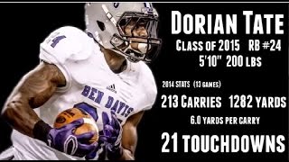 Dorian Tate RB Class of 2015 Highlights [upl. by Ylus]