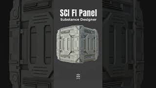 creating Sci Fi panel in substance designer substance3ddesigner substancedesigner substance3d [upl. by Hola]