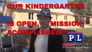 Ukraine Army bombed a kindergarten so we rebuilt it [upl. by Yrad]