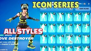 ICON SERIES EMOTES amp TIKTOK DANCES IN FORTNITE THE MACHINIST [upl. by Ingrid536]