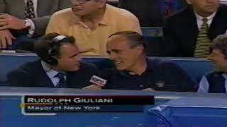 Rudy Giuliani at Subway Series game June 6 1999 [upl. by Ahsina]