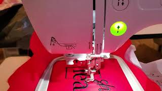 How To Use A Repositional Hoop With The Brother SE625 How To Embroider Larger Designs [upl. by Gaige]