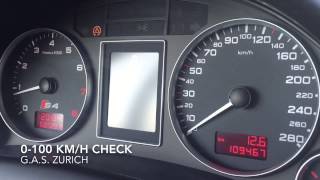 Audi S4 Avant 42 V8 Quattro 344 PS 0100 amp 060 kmh acceleration [upl. by Lutero715]