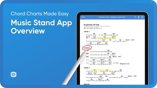 Chord Charts Made Easy Quick Music Stand App Overview [upl. by Peskoff]