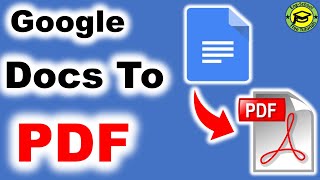 How to turn Google Docs To Pdf  Save Google Docs As Pdf [upl. by Shoshanna]