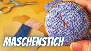 Mottenloch stopfen  Socken reparieren [upl. by Fitzpatrick]