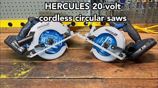 HERCULES 20volt cordless circular saws  review [upl. by Argile]