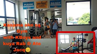 Kasama ako pag gym nila Kuya Rab amp Ate Jacq and Kboys😊 [upl. by Newton116]