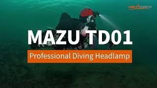 Dive with Confidence Orcatorch New Mazu TD01 Professional Dive Headlamp Review [upl. by Salahi]