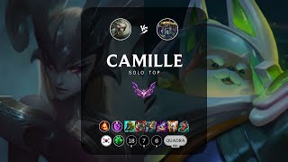 Camille Top vs Nasus  KR Master Patch 1324 [upl. by Lebyram]