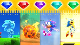 Sonic Superstars All Chaos Emerald Powers amp Super Forms [upl. by Subir140]