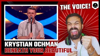 KRYSTIAN OCHMAN – quotBeneath Your Beautiful”  The Voice of Poland  REACTION  BEYOND Beautiful [upl. by Annoiek211]