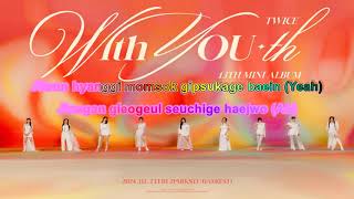 BLOOM  TWICE Karaoke Easy Lyrics with Backing Vocal [upl. by Dardani114]