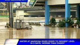 Water at Marikina River rises to highest level in 3 days worse than Ondoy [upl. by Olivann677]