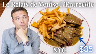 Eating at Le Relais de Venise LEntrecôte NYC 35 Steak Frites Menu at an Iconic French Restaurant [upl. by Tnirb]