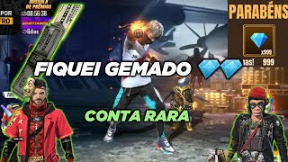 DEIXEI MINHA CONTA GEMADA COLOQUEI 9999 DIAMANTES NO FREE FIRE [upl. by Atnamas]