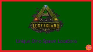 Lost Island Unique Dino Spawn Locations [upl. by Avra382]