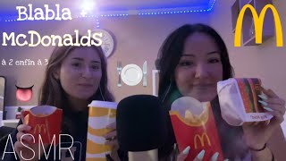 ASMR  Blabla  Mcdo à 2 enfin 3 oui ça tourne au vinaigre asmrfood [upl. by Lleznol]