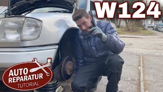 Mercedes W124 Stoßdämpfer wechseln  Domlager tauschen TUTORIAL [upl. by Chouest]