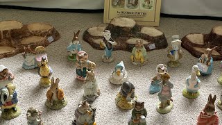 Beatrix Potter collection with surprises and a little history collectibles vintage figurines [upl. by Avle]