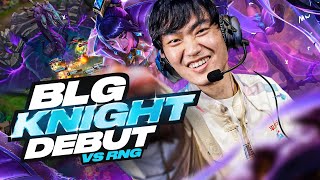 CASTING BLG KNIGHT DEBUT  DEMACIA CUP BLG VS RNG  CAEDREL [upl. by Sholley]