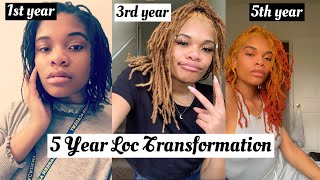 5 Year Loc Transformation  Healthy 5 Year Growth Journey with PicturesVideos  trish [upl. by Eiramana428]