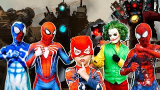 TEAM SPIDER MAN in REAL LIFE 02  Marvels SpiderMan 2  Expanded Marvels New York  DEADPOOL 3 [upl. by Ettenil]