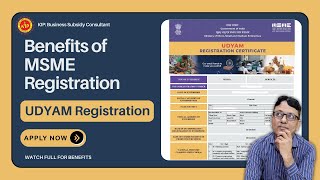 Why MSME Registration is Essential  Benefits amp How to Get Subsidies msme businessregistration [upl. by Sivet]