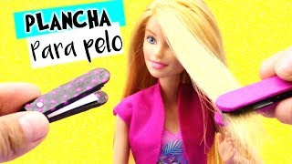 Como hacer PLANCHA de Pelo para MUÑECAS Barbie muy FÁCIL MANUALIDADES PARA MUÑECAS [upl. by Trubow]