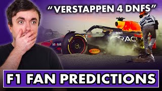 Reacting to F1 fans BOLD Predictions for 2024 Season [upl. by Sunev]