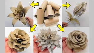 5 Amazing Toilet Paper Rolls Flowers 🌹 Easy Home DIY Decor Ideas 💐 Smart Recycling Crafts ♻️ [upl. by Attey]