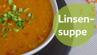 Rote Linsensuppe  Vegane Rezepte [upl. by Selassie]