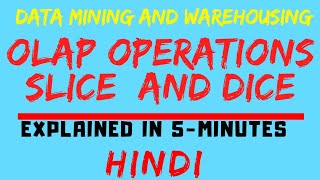 OLAP Operations  Slice And Dice Operations Explained In Hindi [upl. by Adnaloy]