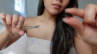 ASMR quitando malas energías  plucking your negative energy [upl. by Hait]