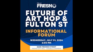 Future of ArtHop and Fulton St Informational Forum July 31st 2024 [upl. by Whiting327]