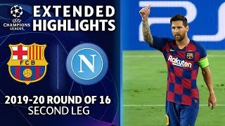 Barcelona vs Napoli  Champions League Round of 16 Highlights  UCL on CBS Sports [upl. by Ringler870]