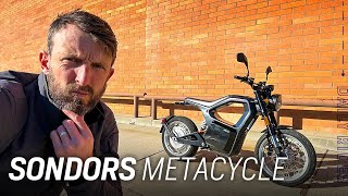 Electric Motorcycle of the Future Sondors MetaCycle Review  Daily Rider [upl. by Webb]